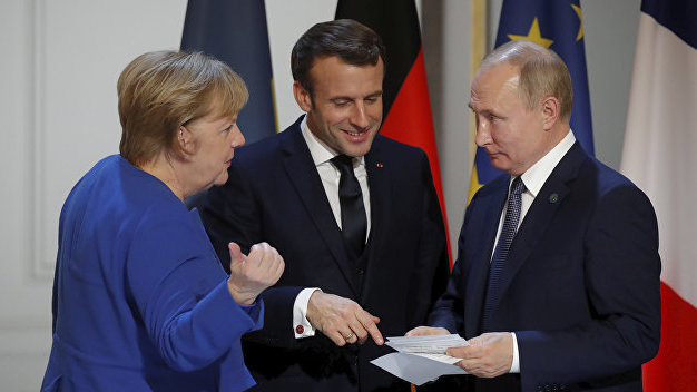 Як Путін, Меркель і Макрон обговорювали ситуацію в Україні без Зеленського